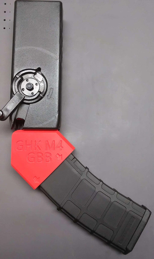 GHK M4 / G5 Airsoft GBB Odin Speedloader Adapter (Red)