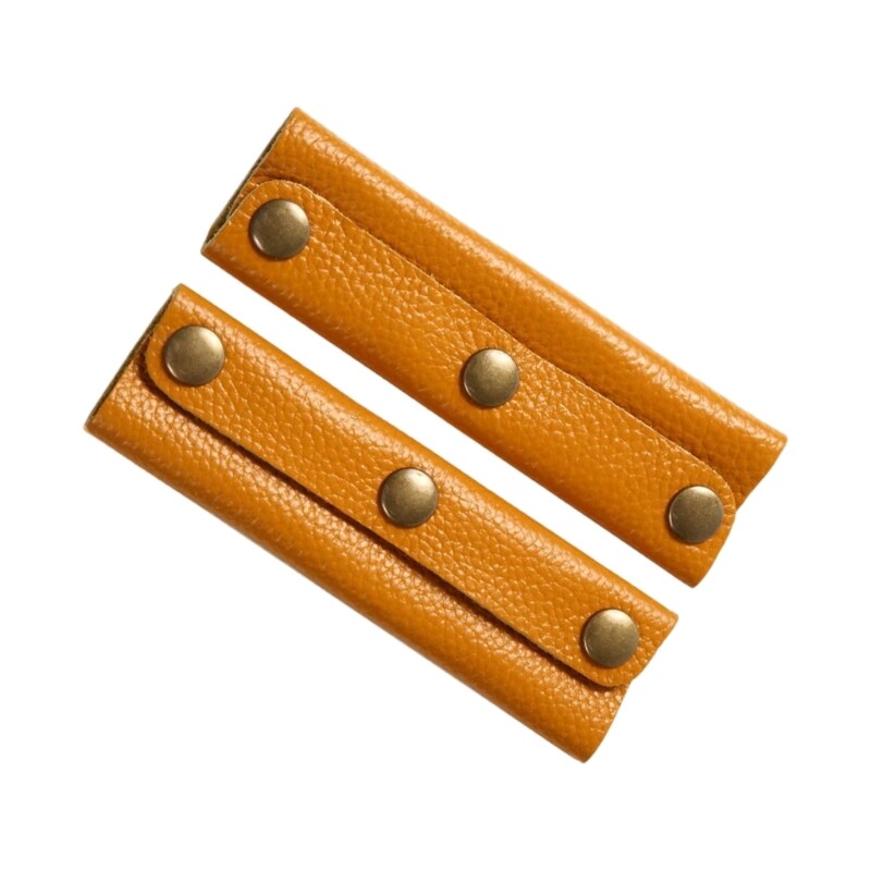 1 Pair Practical Leather Strap Enhancing Bag Handle For Travel Shopping Bag