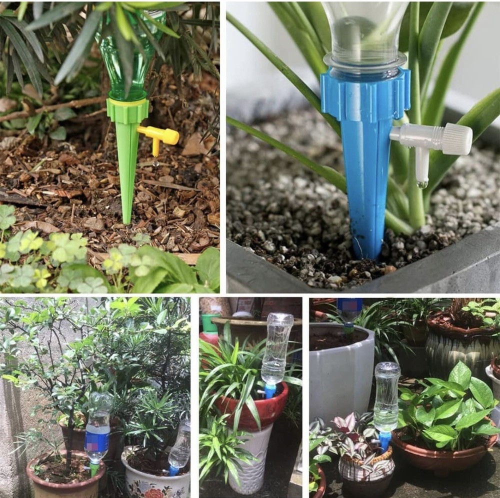12pcs Automatic Irrigation Drippers With Release Vacation Plant Self Watering