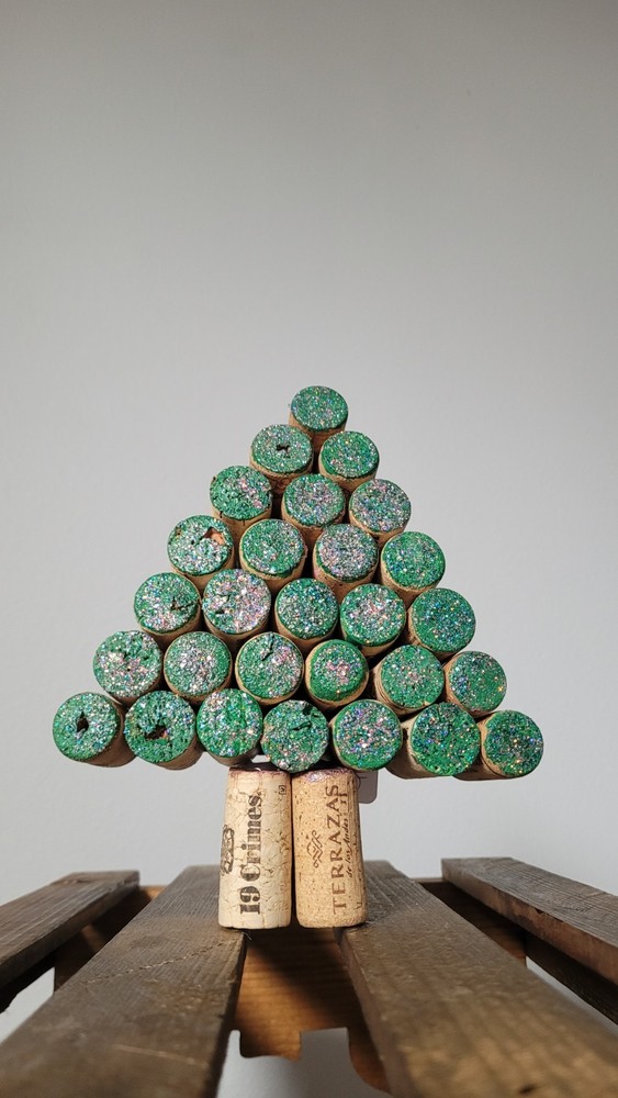 Upcycled Wine Cork Holiday Tree