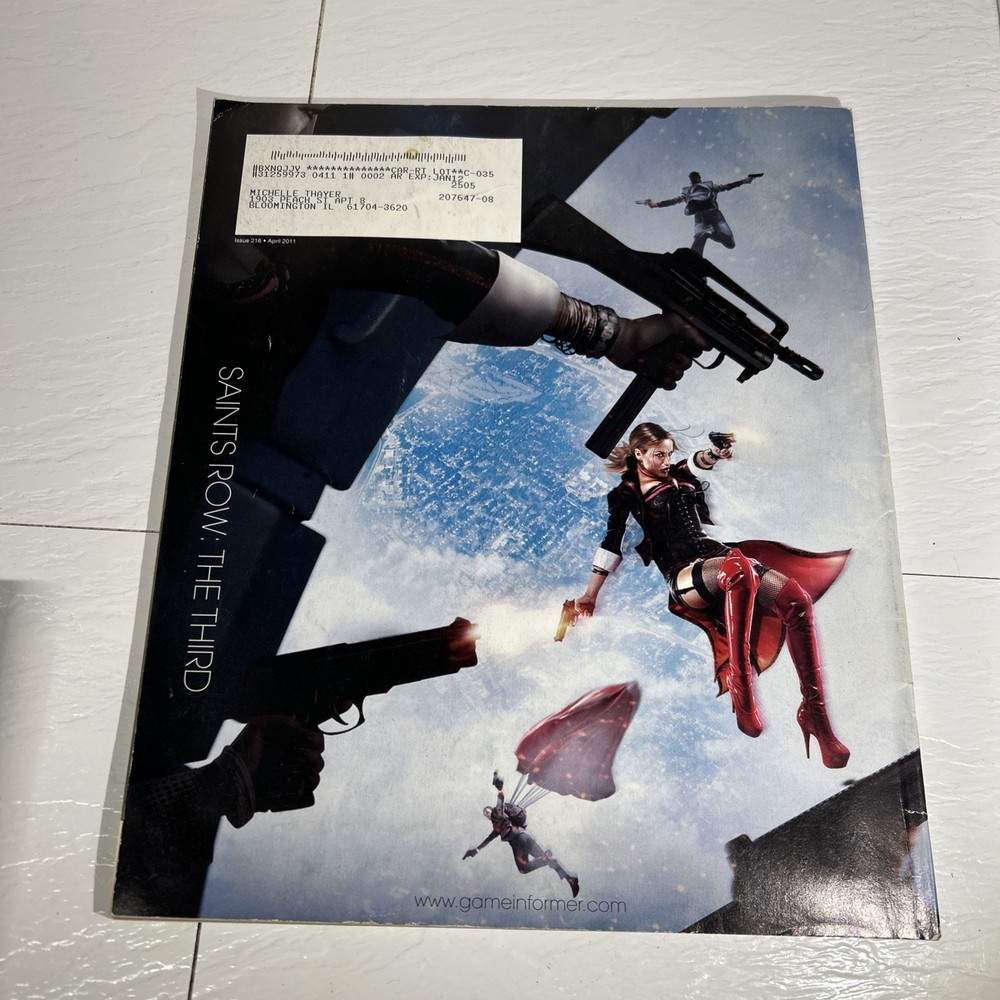 Game Informer Magazines Saints Row: The Third April2011