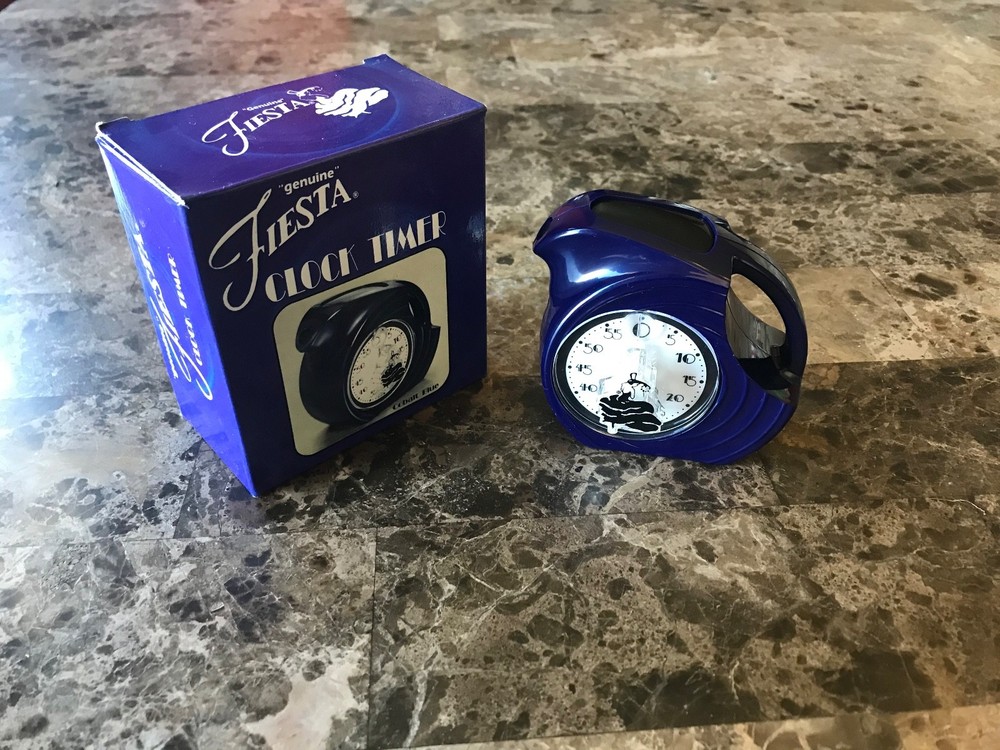 FIESTA COBALT CLOCK TIMER - LICENSED ACCESSORY - LONG RETIRED - NIB