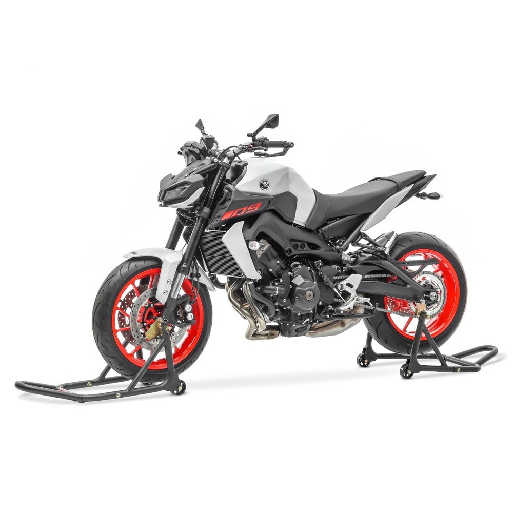 Motorcycle Front and Rear Paddock Stand Set Constands SM5 Black Matt