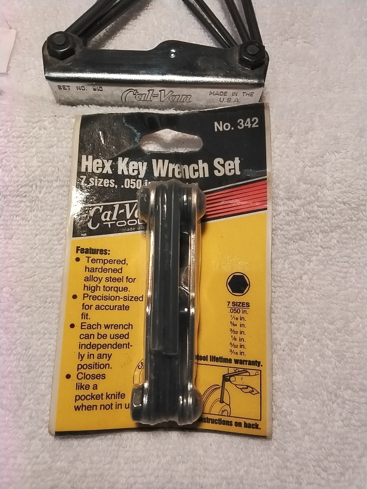 2pc CAL-VAN 910 FOLDING TORX 342FOLDING HEX SAE USA 🇺🇸