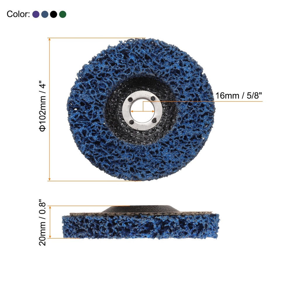12pcs Strip Discs Stripping Wheels Set 4"x5/8" for
