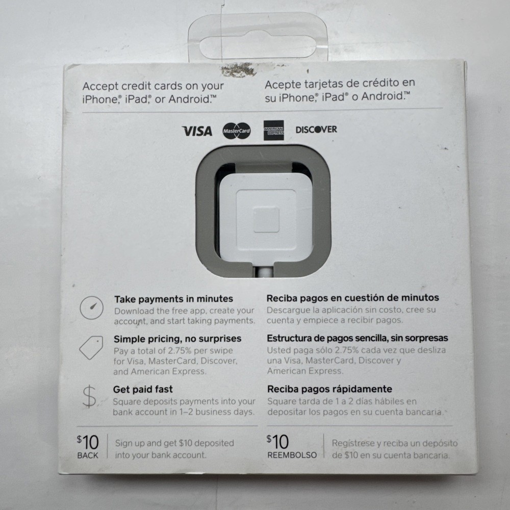 Square Reader Credit Debit Card Apple iPhone Android Headphone Jack Connector