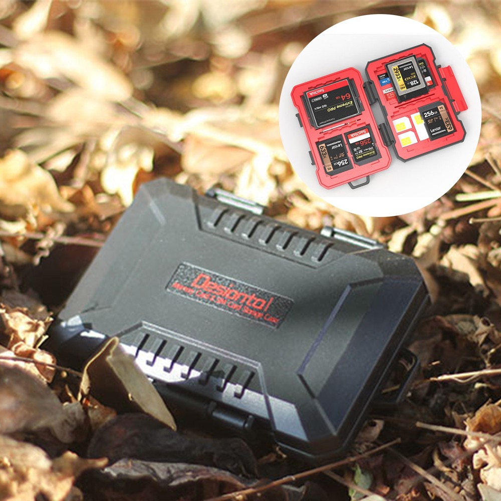 Camera Memory Card Box SD Card Protection Box Waterproof Anti-fall Storage Box.