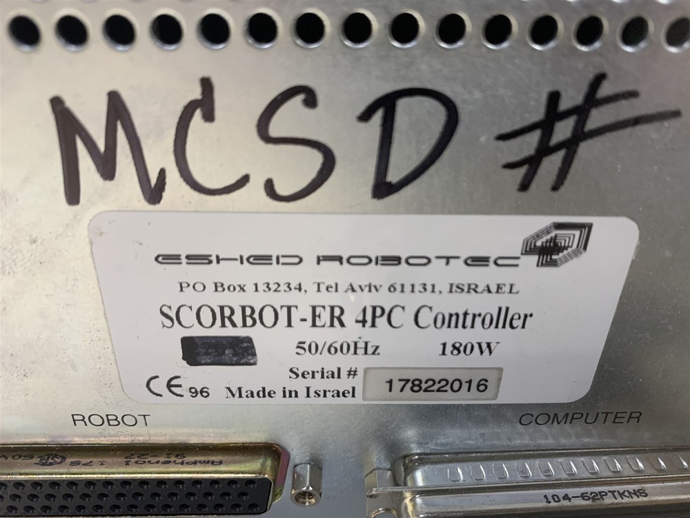 ESHED SCORBOT-ER 4PC ROBOT ARM SCORBOT-ER 4PC CONTROLLER