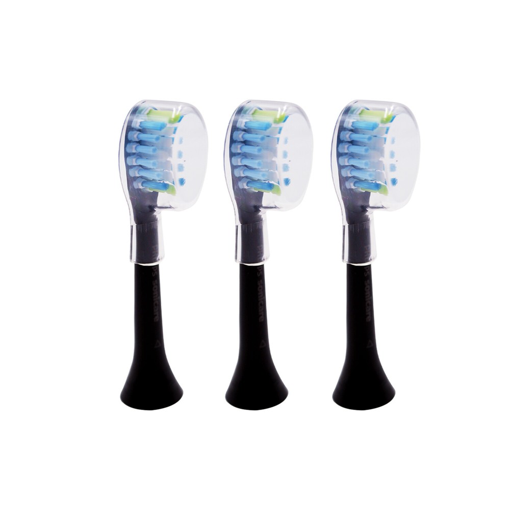 3-Pack Philips DiamondClean AdaptiveClean Replacement Black Brush Head | w/o Box