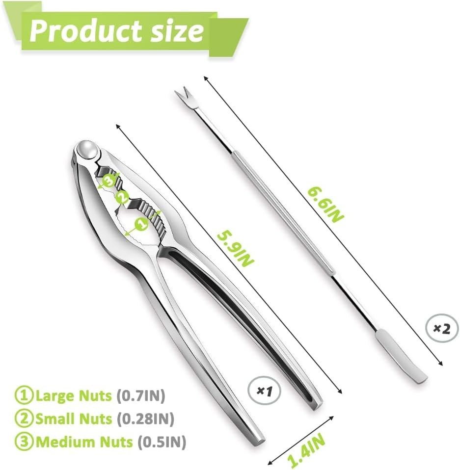 Professional Heavy Duty Lobster Cracker Set - 3 Piece Shellfish Tool Collection