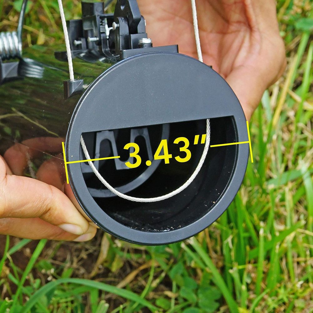 Gopher Trap Black Hole – Pocket Gopher & Yard Mole Tunnel Trap – Easy-Set Reusab