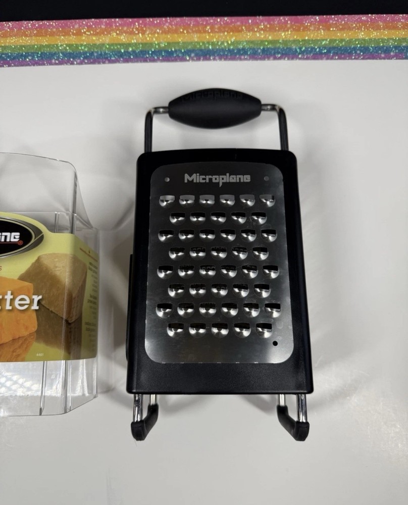 Rare Microplane Four Sided Box Grater commercial grade super sharp