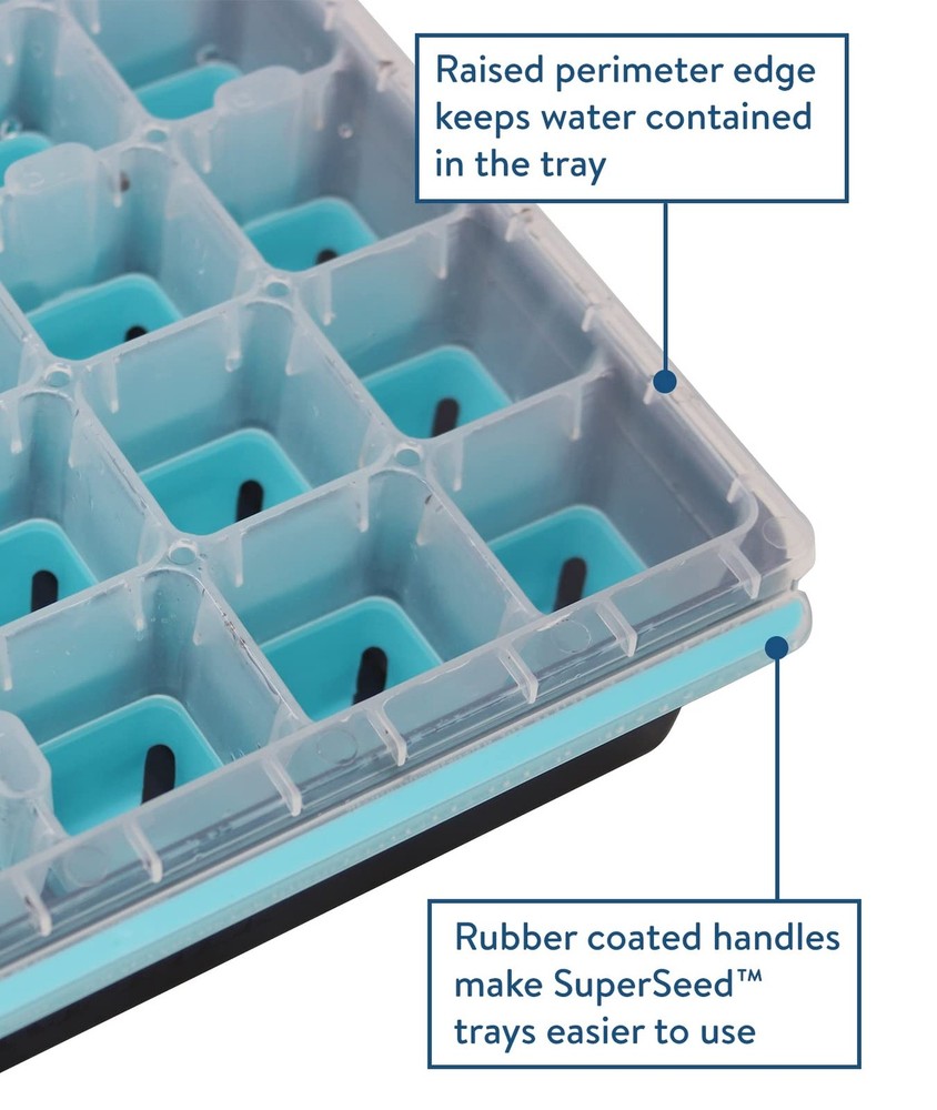 Burpee SuperSeed Seed Starting Tray | 36 Cell Reusable Seed Starter Tray | fo...