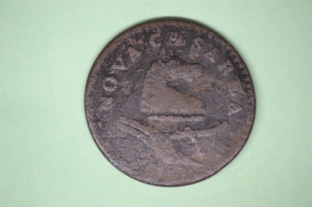 1787 New Jersey Colonial- Strong Details with surface roughness