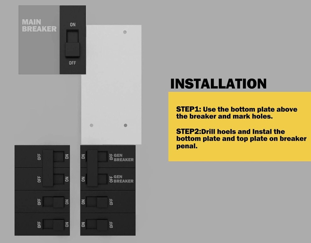 Interlock Kit For Square D 150 200 Amp Breakers Safe Generator Use