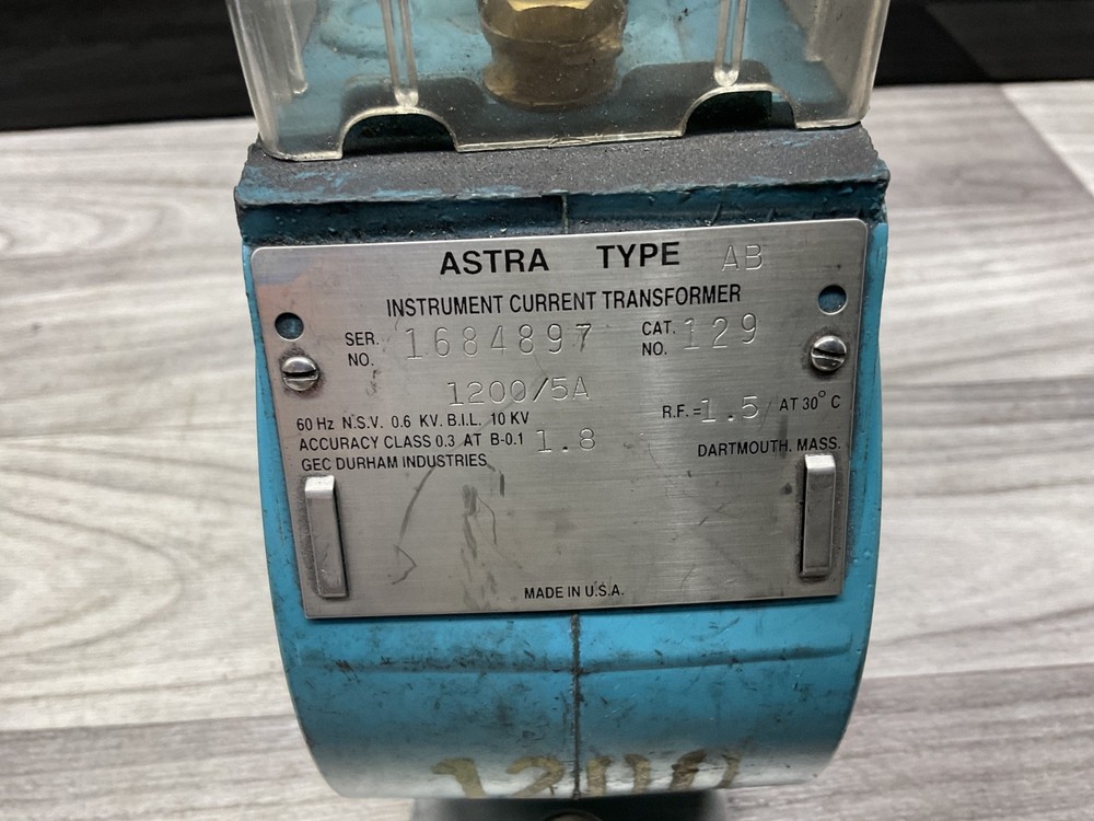 Astra 129 Type AB Current Transformer 1200:5A ##20D135PR5