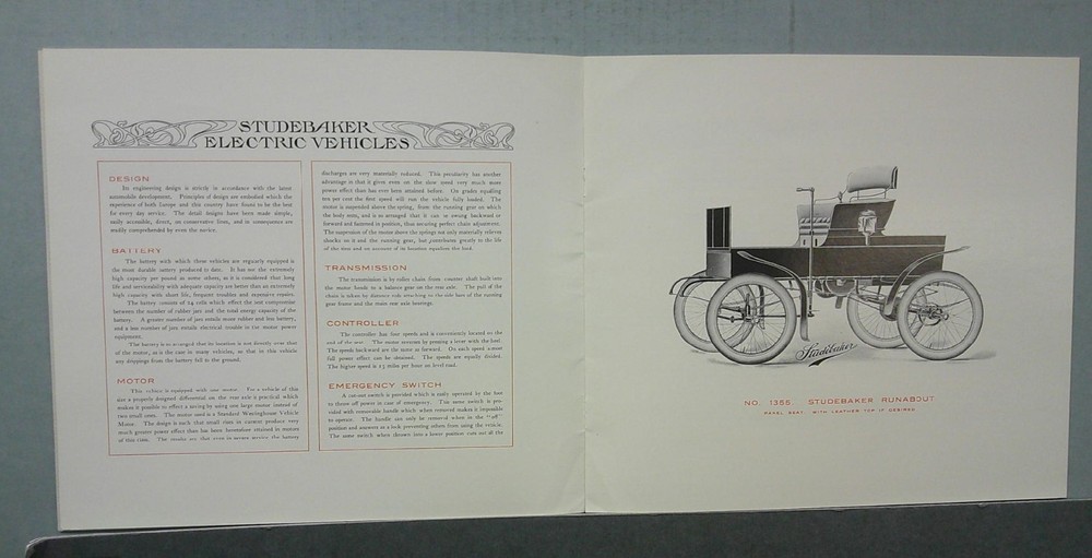 1902 Studebaker Sales Catalog (Reprint)