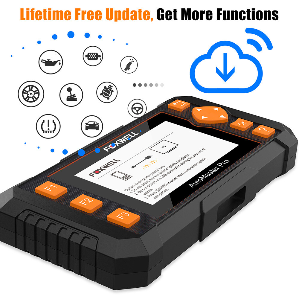 Car OBD2 Scanner Code Reader ABS SRS TPMS Injector Coding IMMO Diagnostic Tool