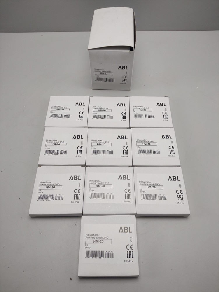 10 x ABL HM-20 auxiliary switch auxiliary switch 2NO