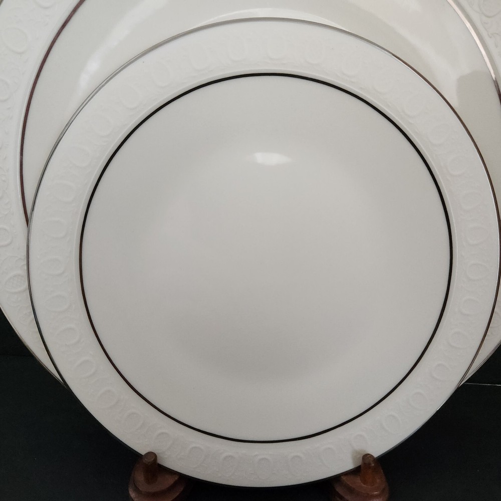 Moon Glow by Franciscan 5 Pc. Place Setting. Platinum Trim.