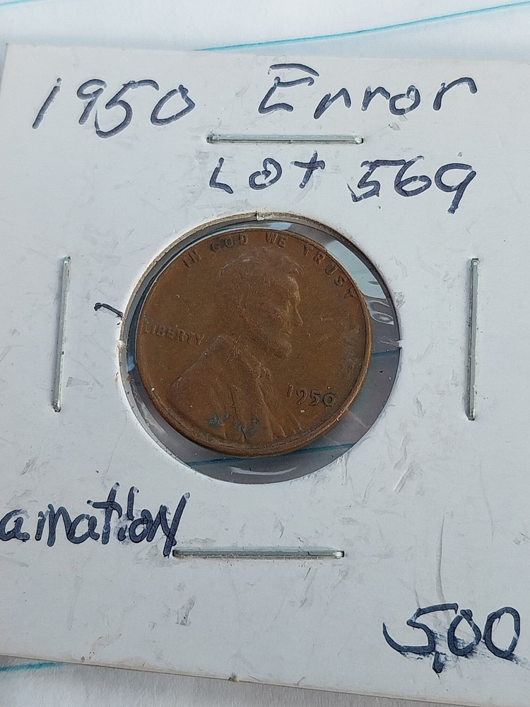 1950 Lincoln Cent Error