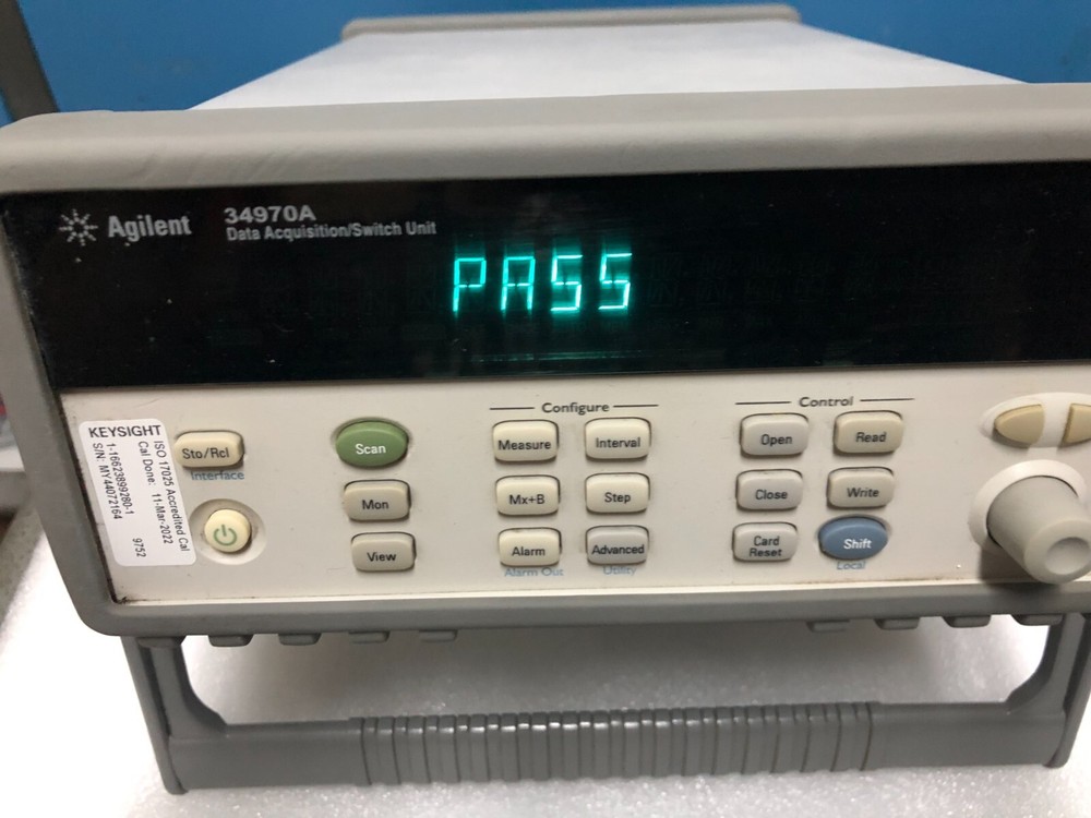 Agilent / HP 34970A Data Acquisition / Data Logger Switch Unit with DMM