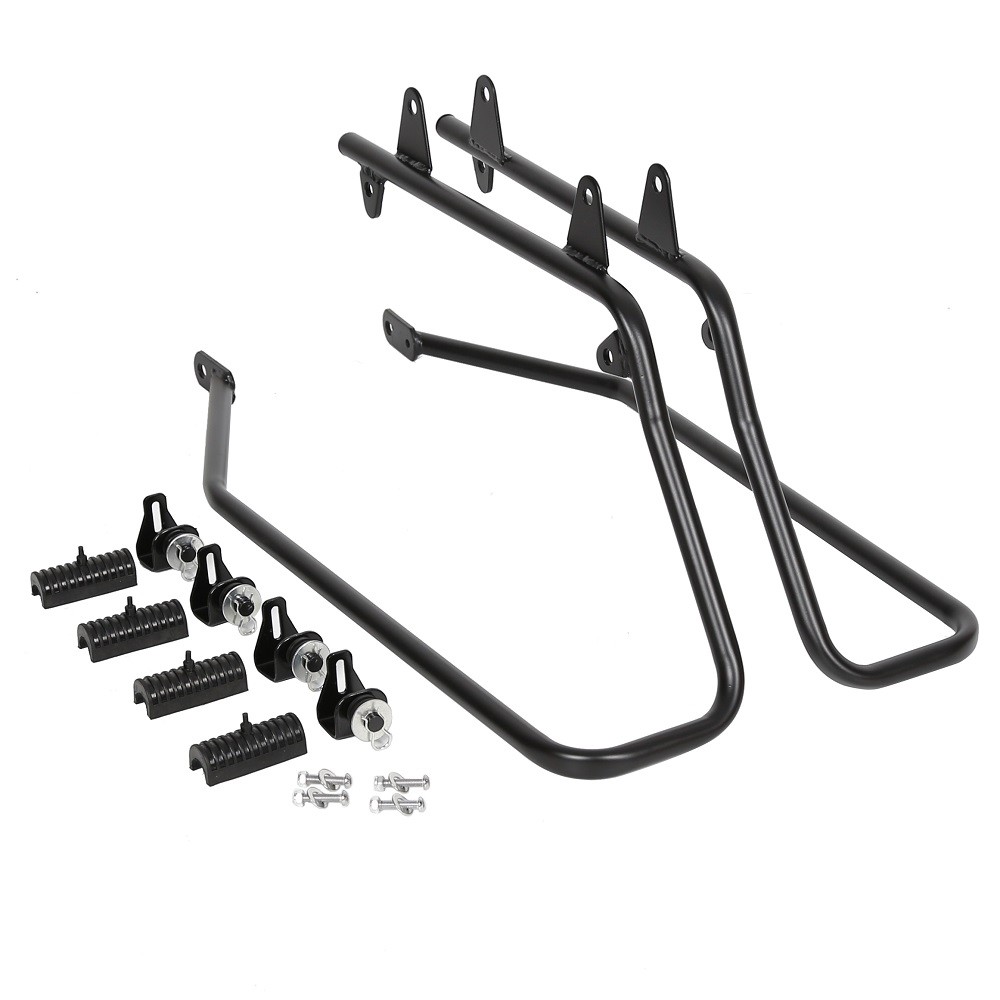 Hard Saddlebag Saddle bag Conversion Brackets Fit For Harley Softail w/ Hardware