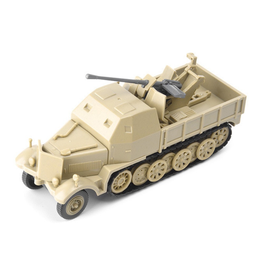 4D Half-Track Vehicle Model 1:72 Simulation Military Handmake Model Ornaments