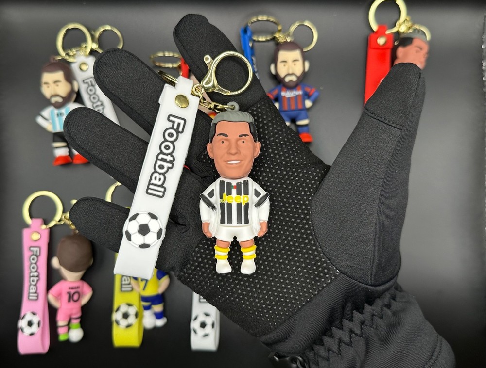 3D Soccer Figure Player Keychain