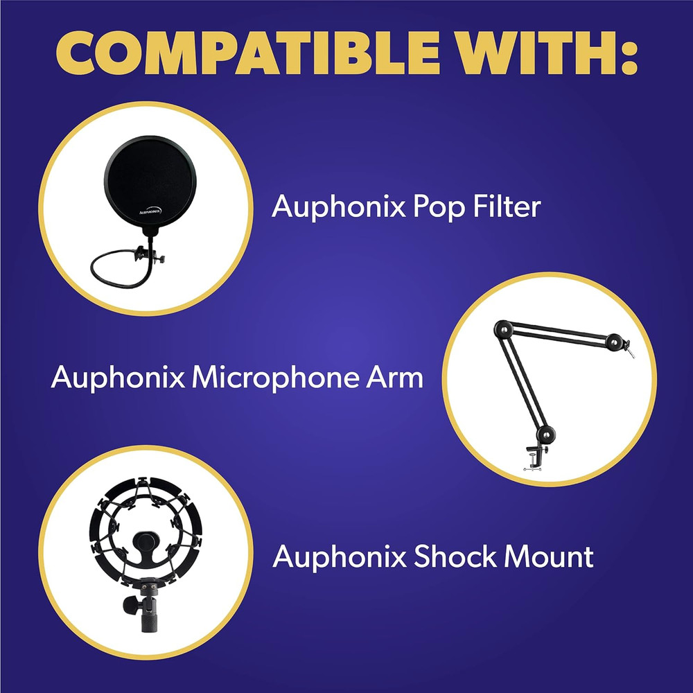 PRO Isolation Shield - Microphone Reflection Filter for Recording - Mic Studio E