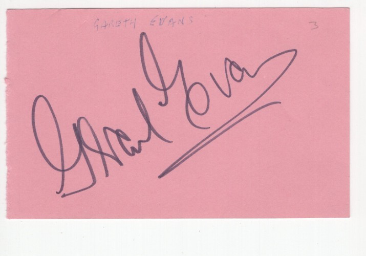 Geraint Evans (1922-1992) Signed Page / Autographed Opera Singer