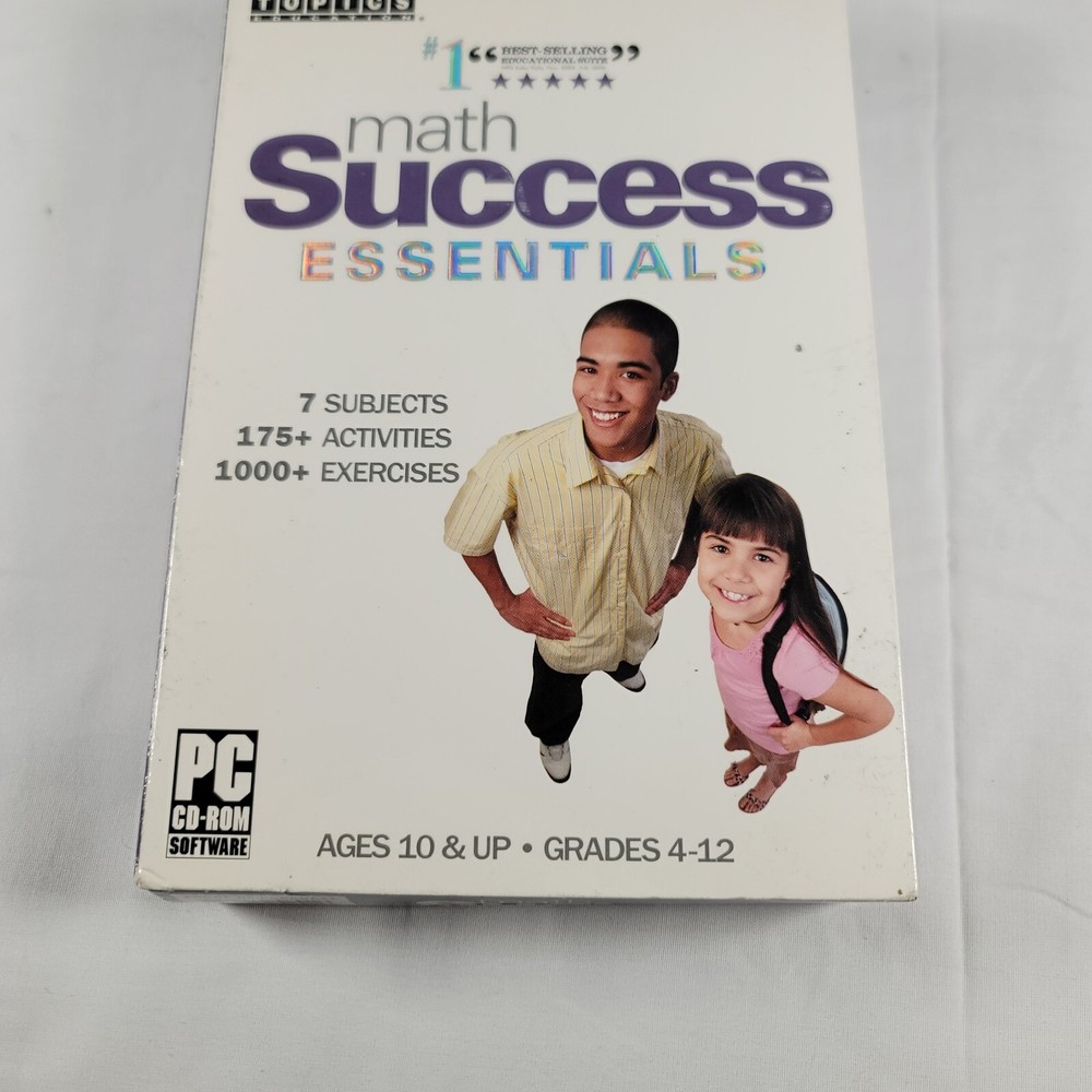 Math Success Essentials PC CD-ROM Software Topics Education Best Selling 2004-06