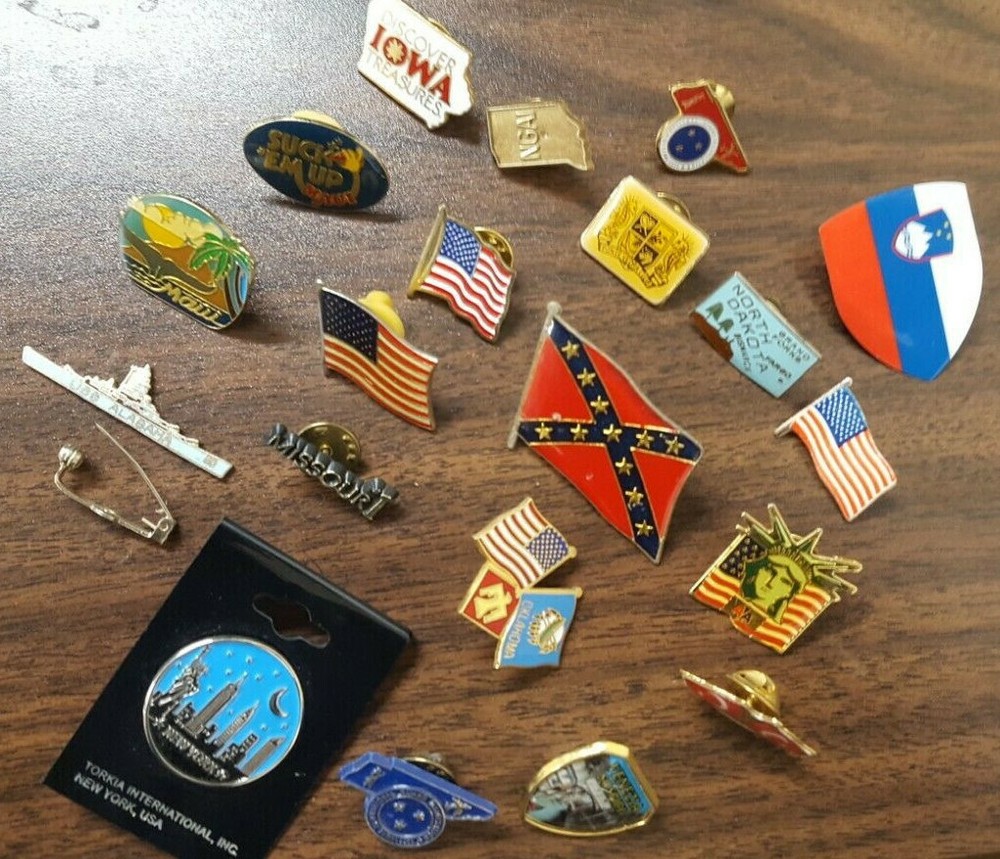 State & USA Lapel Pins