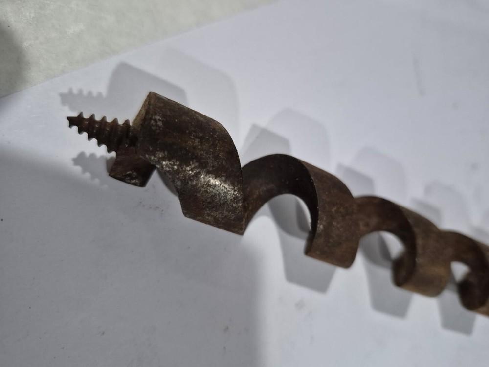 Vintage Antique Auger Drill Bit 19” Long