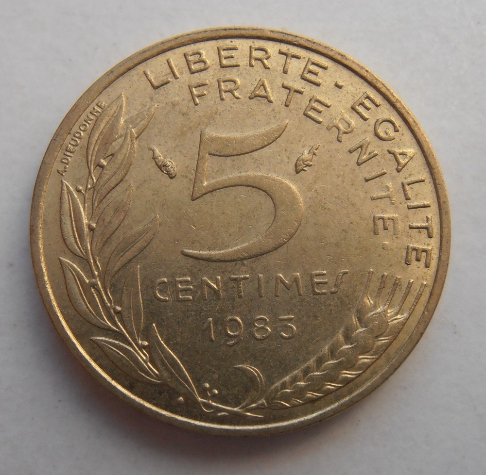 FRANCE 5 CENTIMES 1983