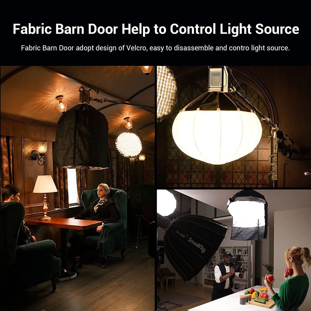 SmallRig RA-L65 Lantern Softbox Soft Light Modifier with Fabric Barn Doors -3754