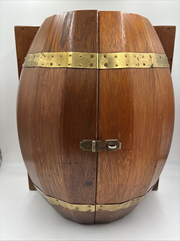 Mahogany Barrel Wine Rack / Wine Holder
