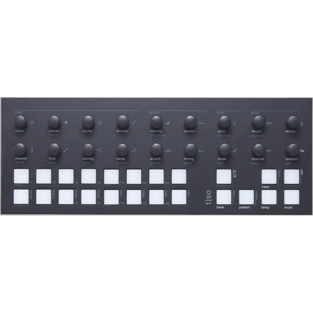 Torso Electronics T1 16-Track Algorithmic Desktop Sequencer - Black
