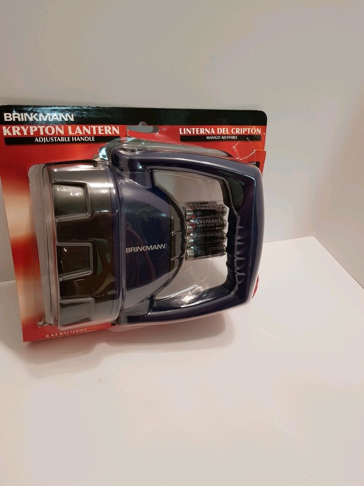 BRINKMANN KRYPTON FLASHLIGHT SPOTLIGHT ADJUSTABLE HANDLE LANTERN BLUE