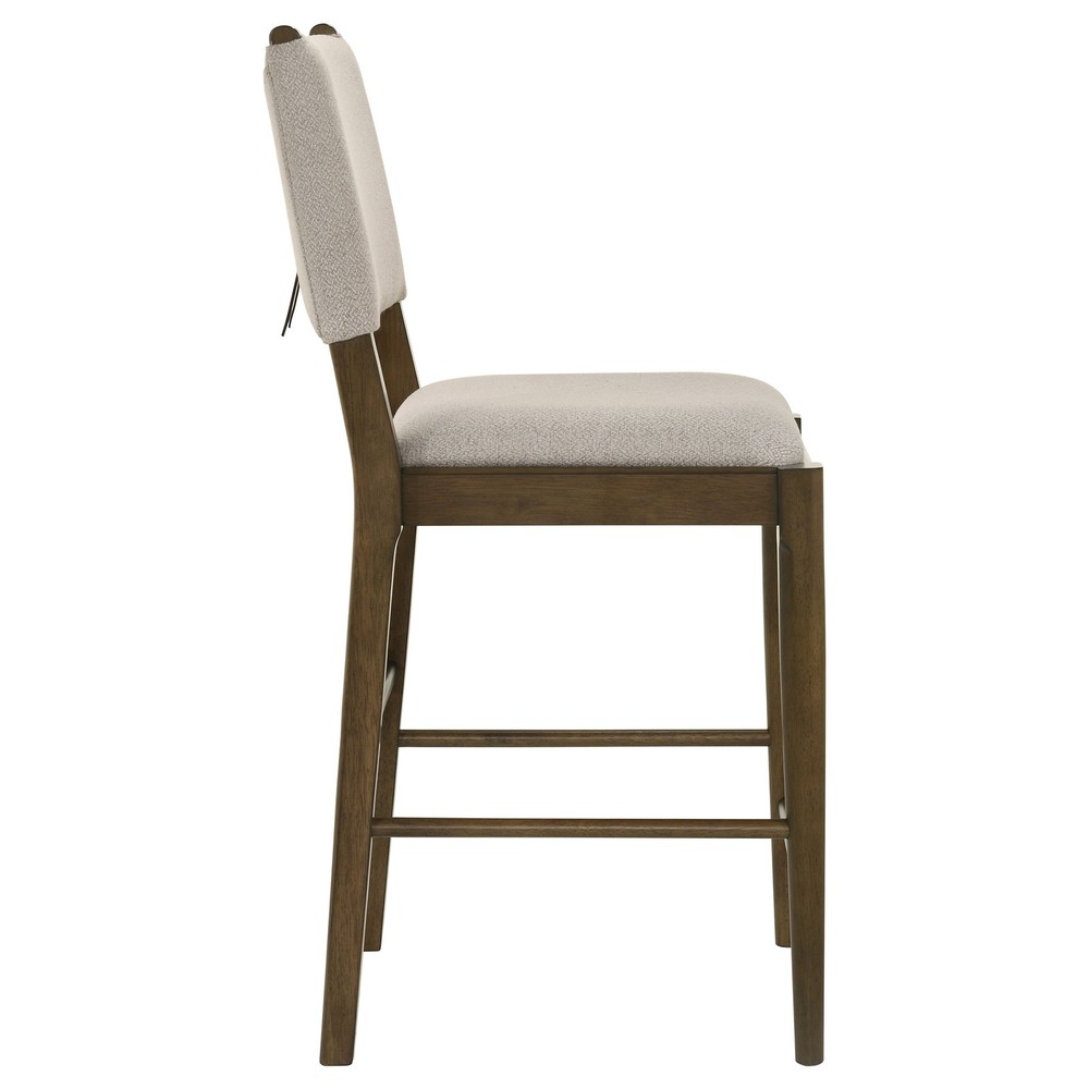 Crispin Brown Upholstered Counter Side Chair