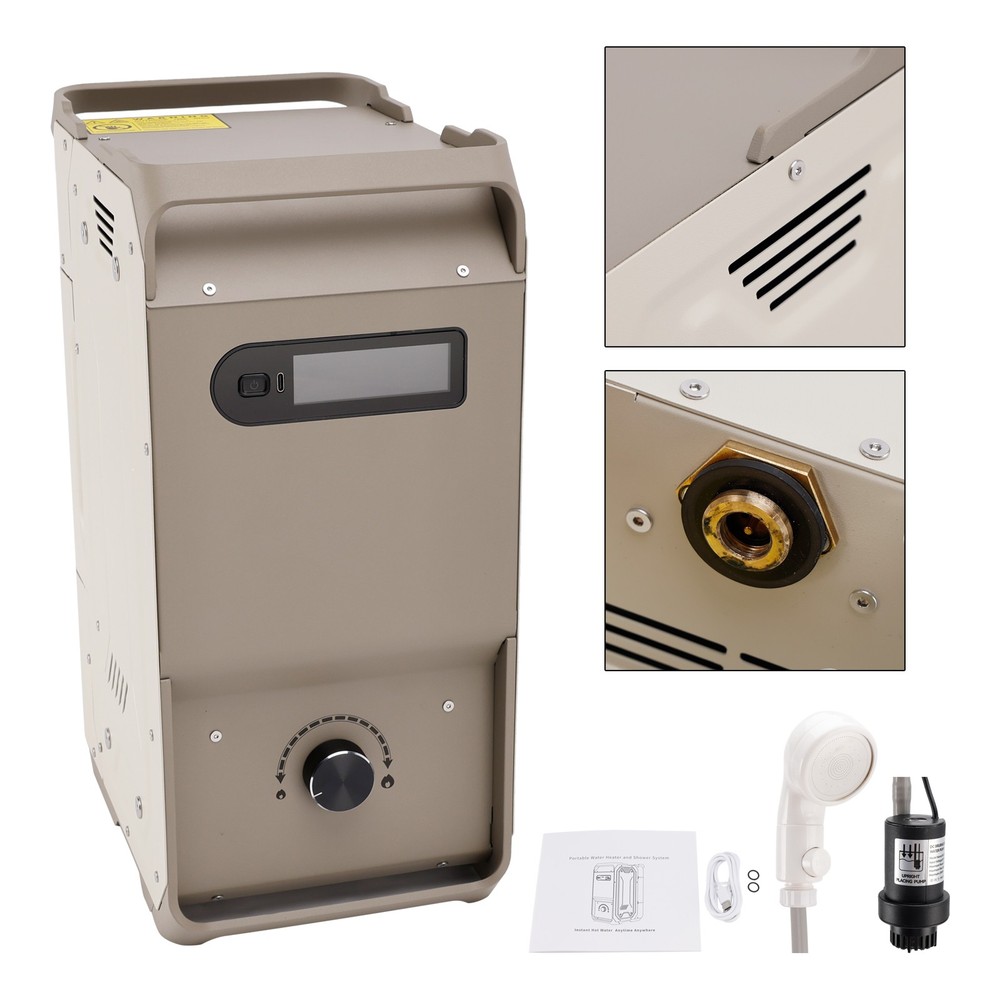 Portable Water Heater For RV Camping 7800mAh 3.3h Rechargeable Camping Cleaning