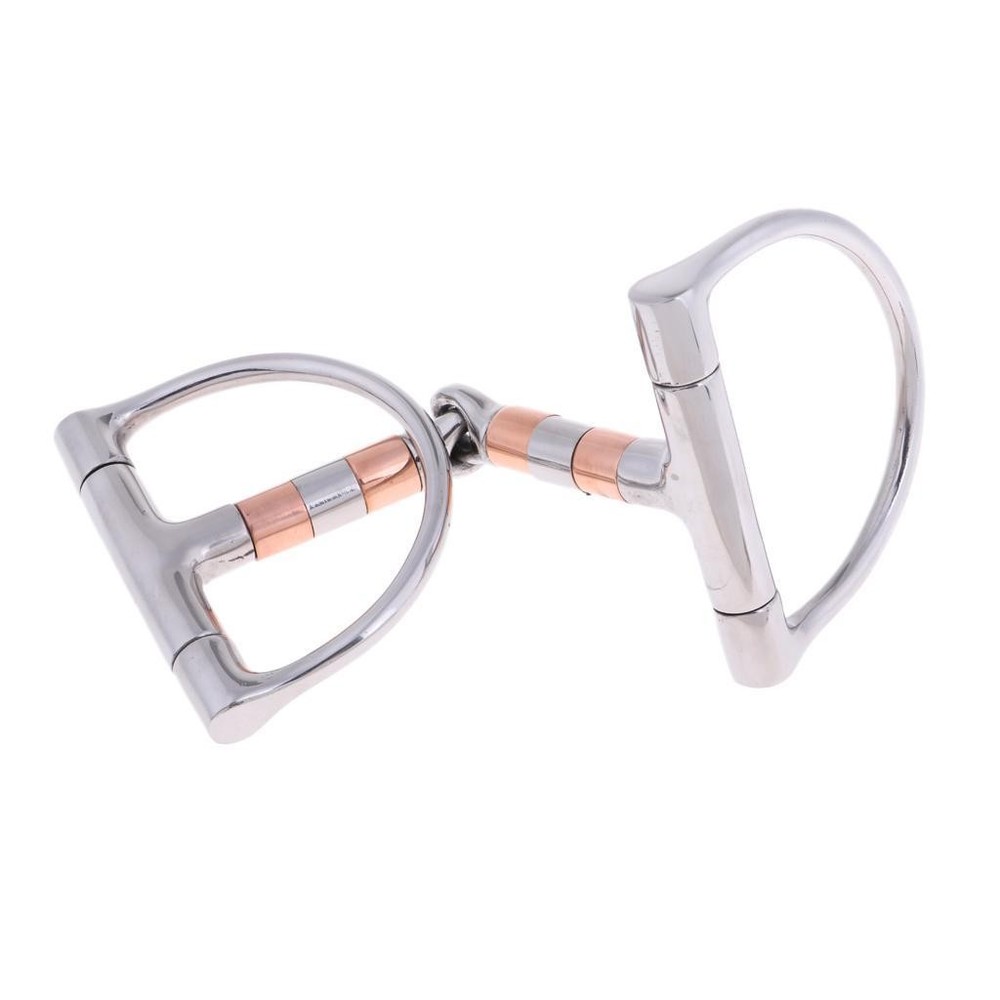 Stainless Steel Equestrian 5'' Mouth with Copper Rollers