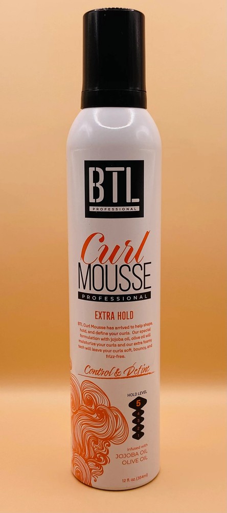 BTL PROFESSIONAL CURL MOUSSE EXTRA HOLD CONTROL & DEFINE 12oz