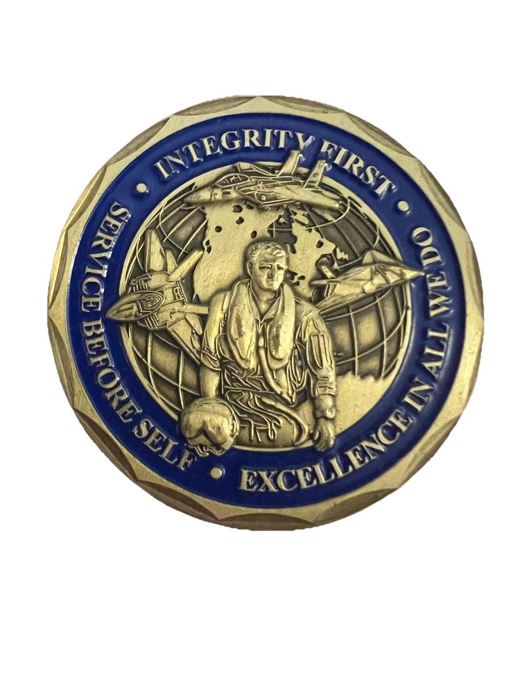 US Air Force Core Values Challenge Coin - Integrity First Service Before Self