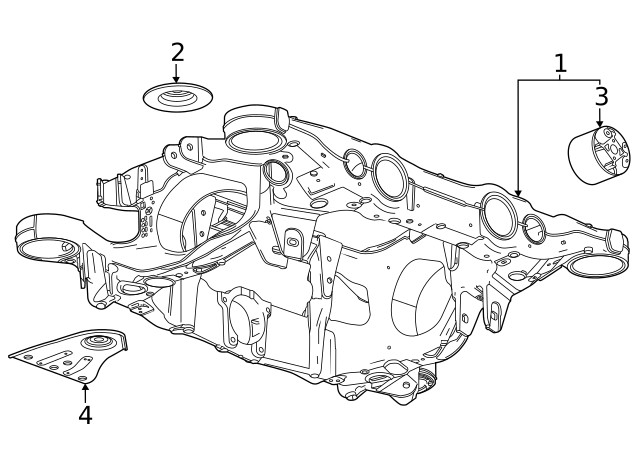 Genuine GM Support Bracket 42888371