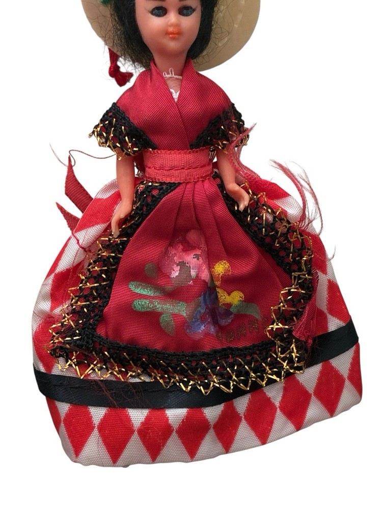 MONACO Souvenir Female Doll 5” tall EUC