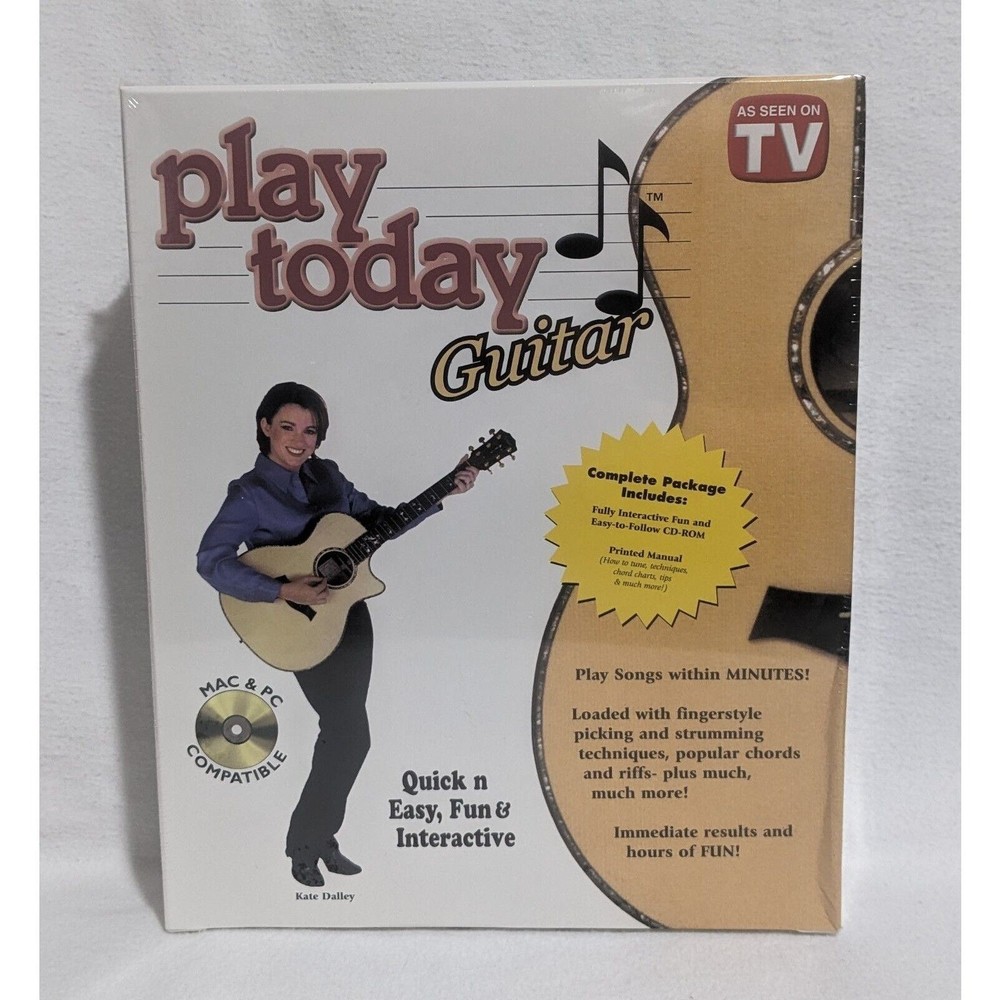 Learn Guitar Today - Quick & Easy Interactive Lessons - [CD-ROM] - New