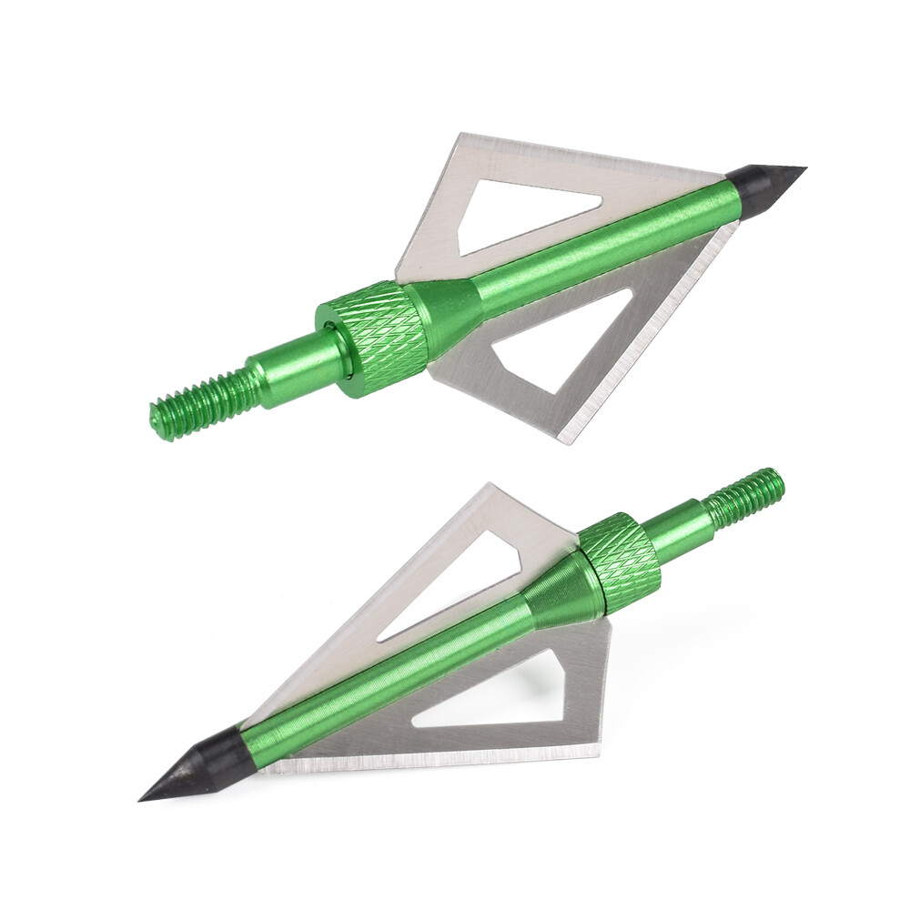 Archery 3 Fixed Blade 100 Grain Broadheads for Compound Bow Crossbow Hunting
