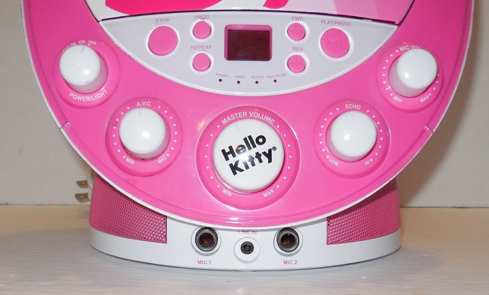 Hello Kitty Disco Party CDG Karaoke Machine Model 66209-wm