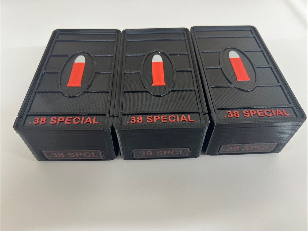 Stackable .38 Special Ammo Box 50rd Capacity (3 Pack)
